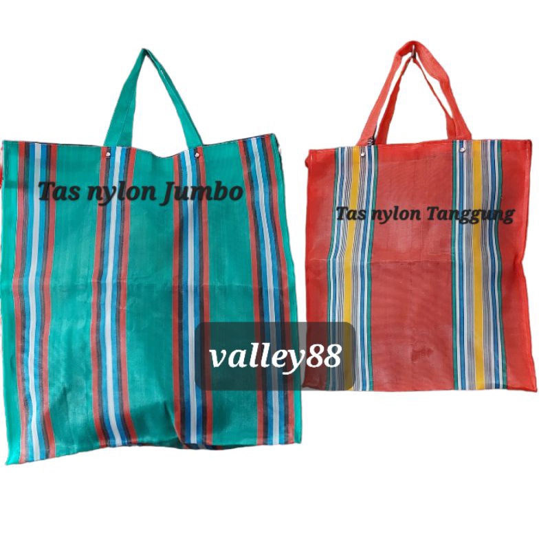 Tas senar laundry/Tas Nylon Nilon super kuat/tas belanja senar/tas apollo/tas loundry