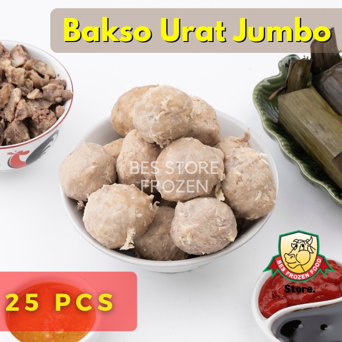 Jual Bes Store Bakso Sapi Urat Jumbo Isi 25 Grab Gosend Shopee