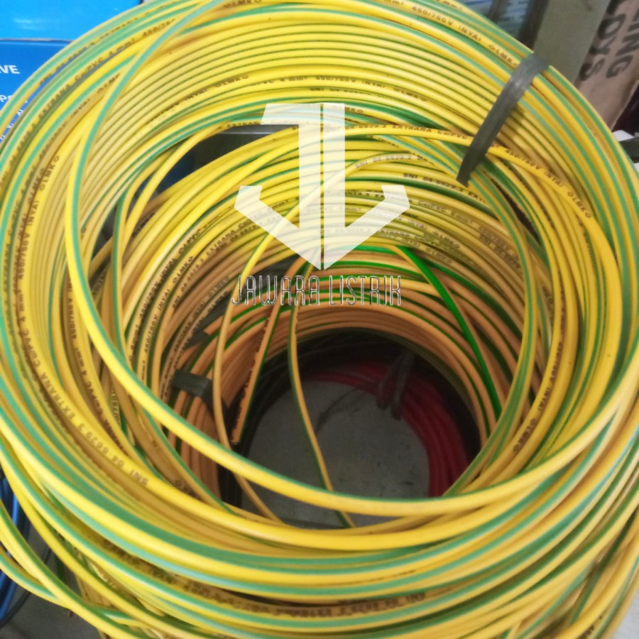 KITANI KABEL GROUDING NYA 4MM METERAN KUNING HIJAU
