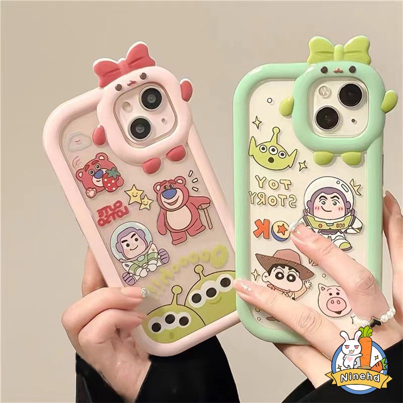 Soft Case Pelindung Lensa Motif Kartun Toy Story Untuk iPhone 14 13 12 11 Pro Max X Xr Xs Max 7 8 6 6s Plus