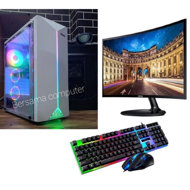 Pc gaming core i7 ram 16 gb ssd 512 gb vga 4gb monitor Led 24 CURVED Samsung