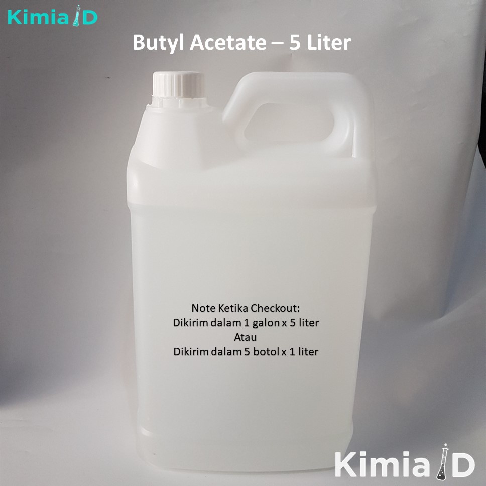 Butyl Acetate 5 Liter Thinner BA 5 Liter Solvent 5 Liter Butil Asetat