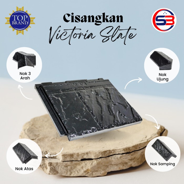 Jual Genteng Beton Cisangkan Victoria Slate Black Shopee Indonesia