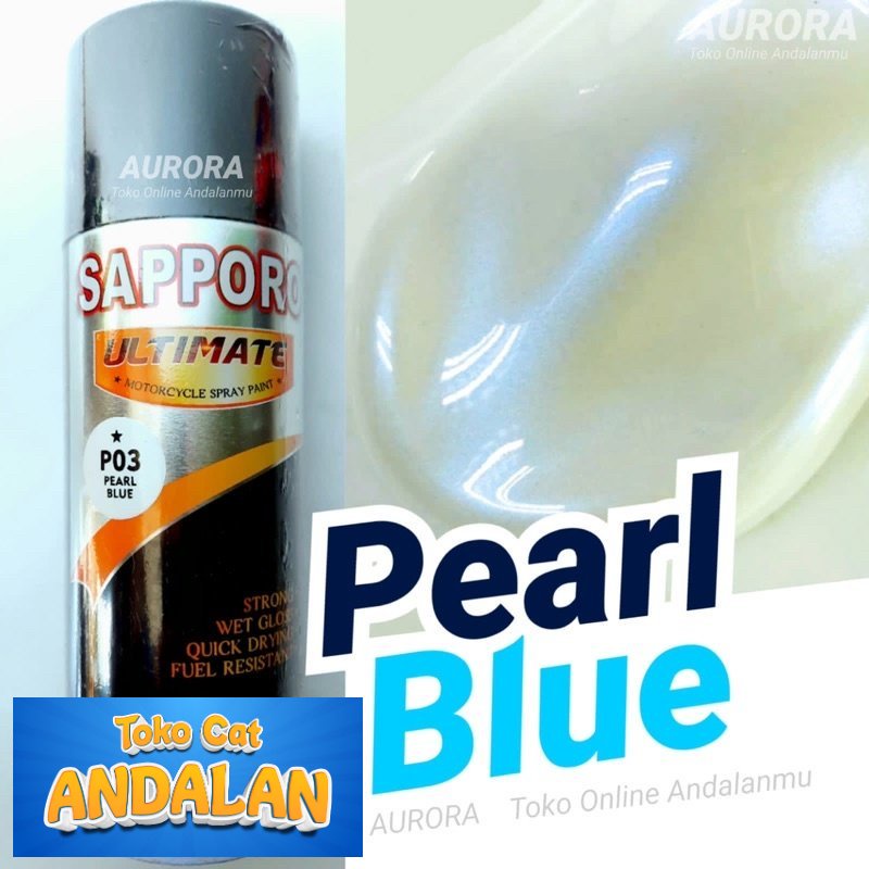 

Toko Cat Andalan - Pilox Sapporo Ultimate Pearl Blue P03 Lembayung Biru 400ml Cat Pilok Pylox Mengkilap Mutiara Putih Toko Cat Andalan Motor dan Mobil