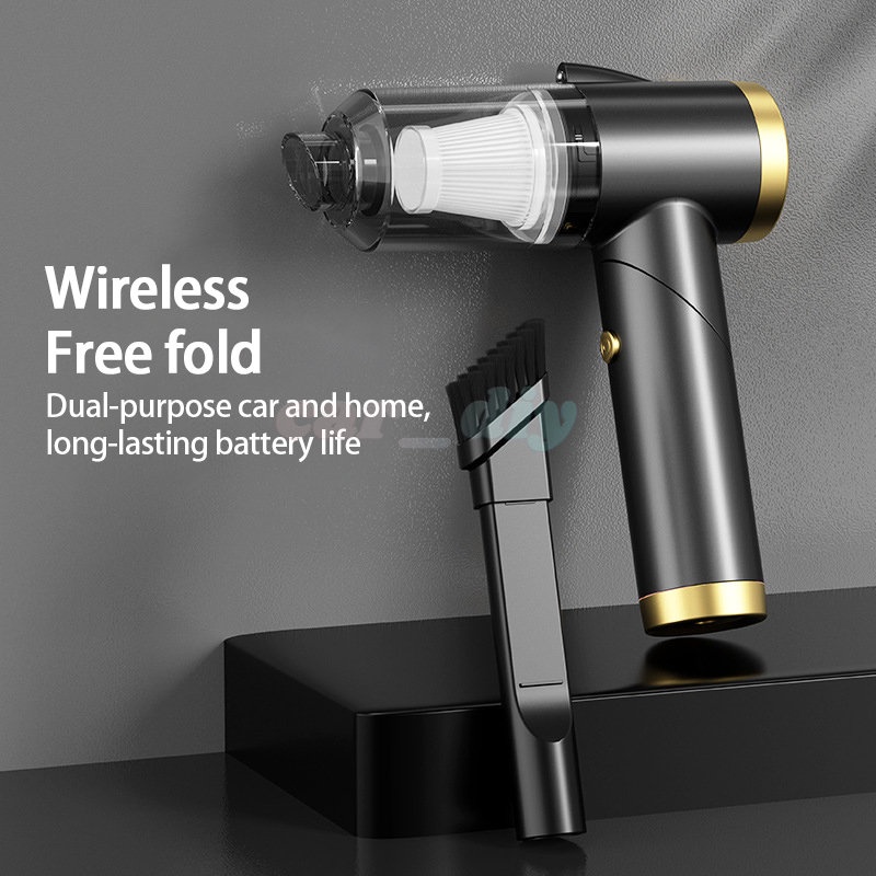 Q8 Vacuum Cleaner Lipat Wireless 9000Pa Dengan Lampu LED 3 In 1 Untuk Mobil