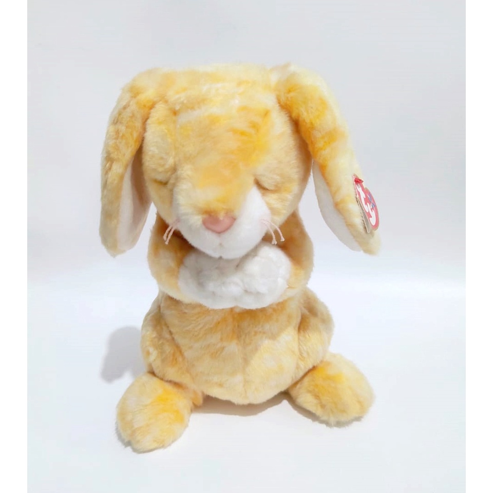 Boneka TY Beanie Baby GRACE Praying Bunny BIG Original Boneka Kelinci