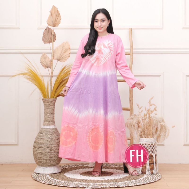 DASTER KAOS JUMBO TIEDYE KEKINIAN LENGAN PANJANG BUSUI LD 120 TERBARU