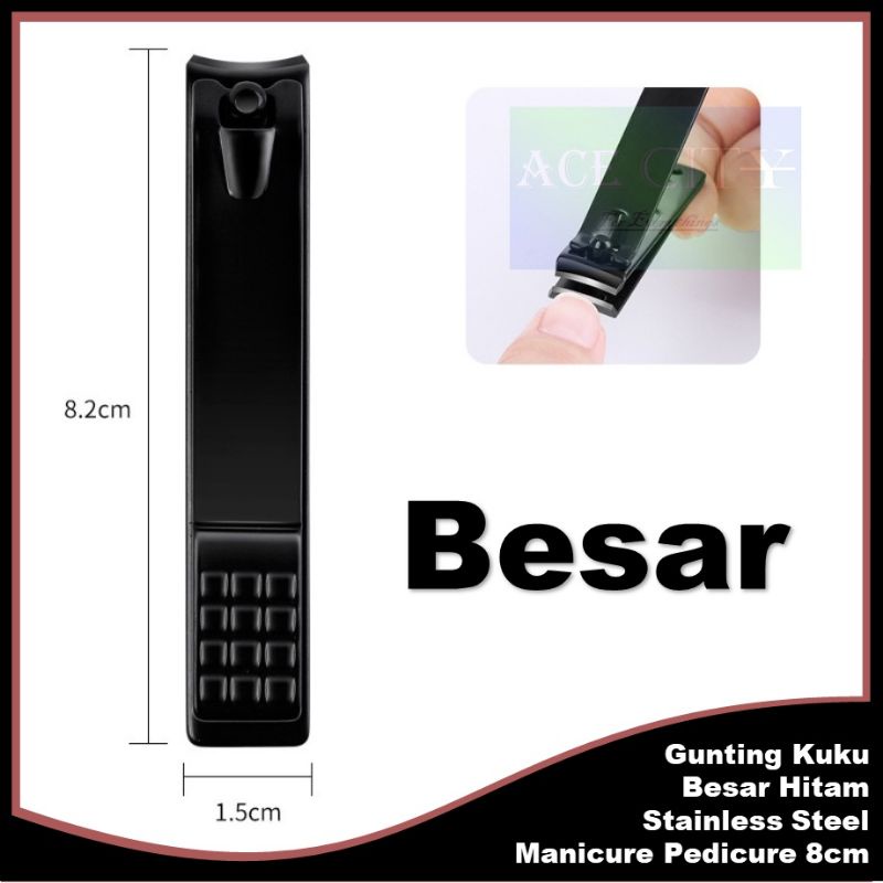 GUNTING KUKU STANILESS STELL HITAM