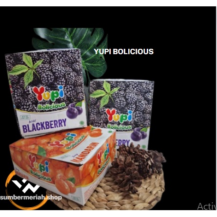 

TERLARIS YUPI BOLICIOUS JUCY MANDARIN ORANGE JERUK 1 BOX / YUPI BOLICIOUS JUCY MANDARIN BLACKBERY 1 BOX/ Share: 0 YUPI Bolicious 1 Box isi 24 pcs