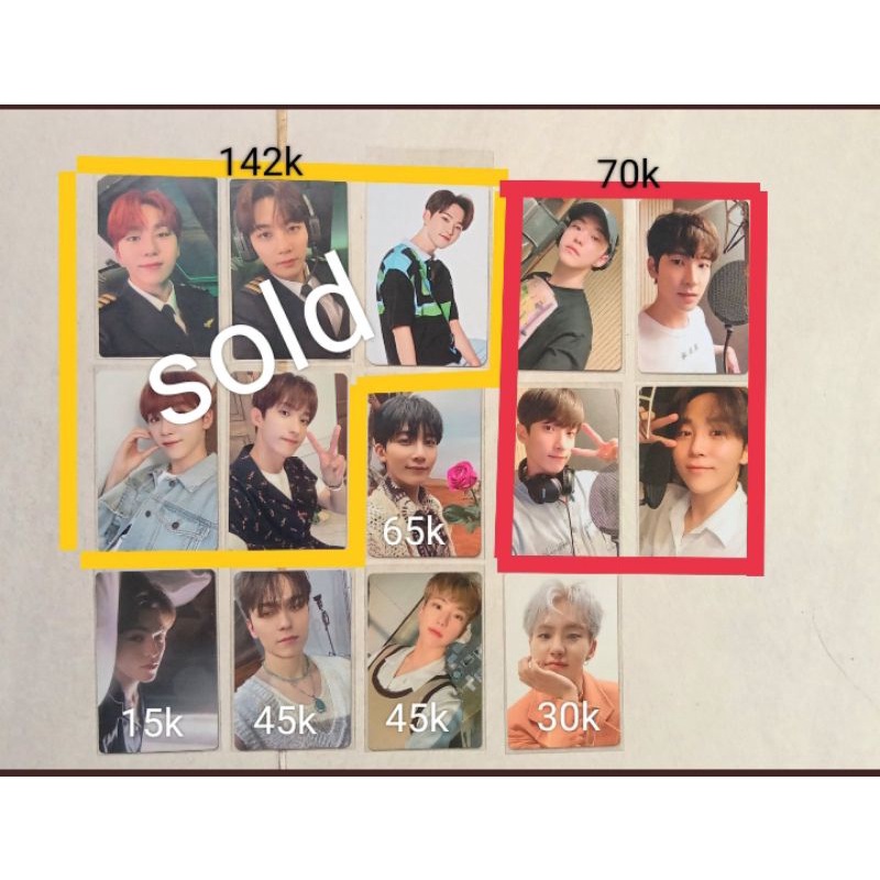 photocard seventeen pilot bunga jeonghan face the sun fts semicolon