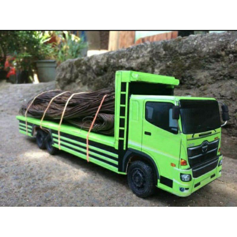 Miniatur truk HINO mainan truck tronton loss bak Remot Control