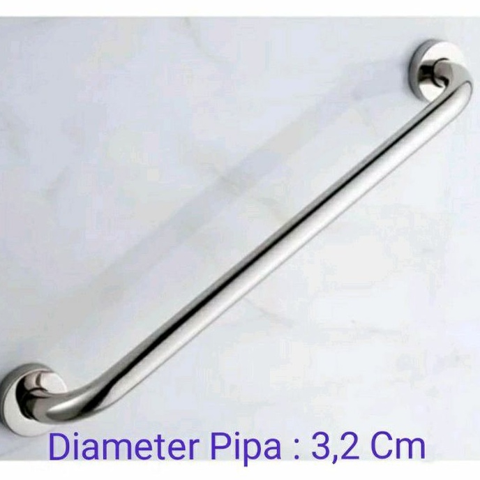 Pegangan Kamar Mandi Bathub 45 60 cm pipa 3.2 cm Stainless Steel