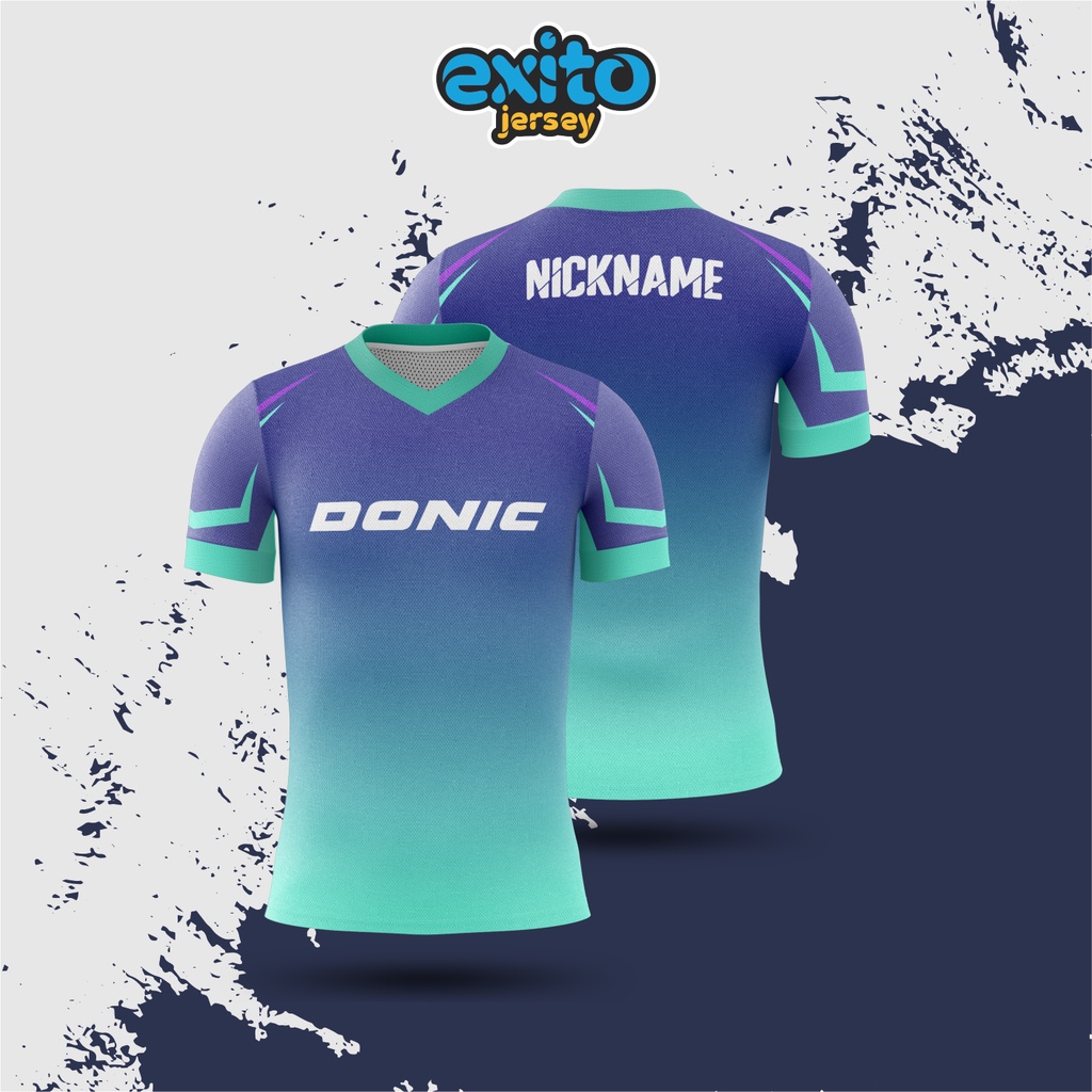 Jersey Baju Tenis Meja Pingpong Printing Custom Donic Butterfly Xiom