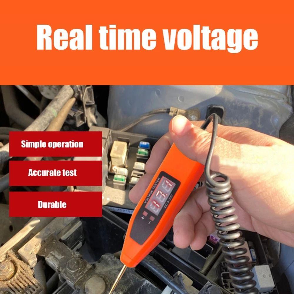 LANFY Voltage Circuit Tester Maint Mobil Kualitas Tinggi Digital Display OBD2 Scanner Maint System AC Indikator Tegangan Detektor Tegangan Probe Alat Diagnostik