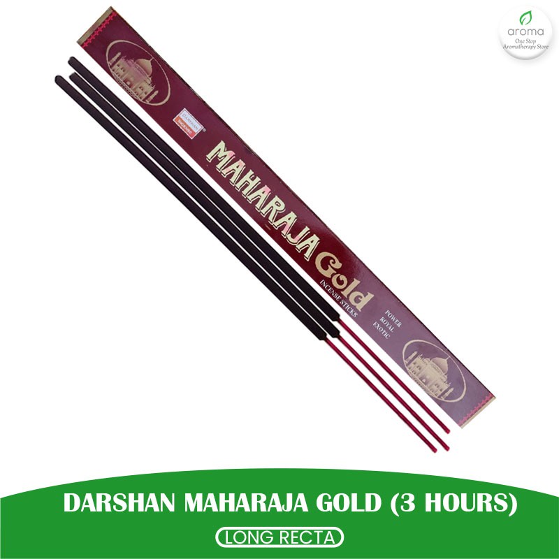 Dupa India (Aromaterapi) Long Recta - Darshan Maharaja Gold Premium 3 Jam