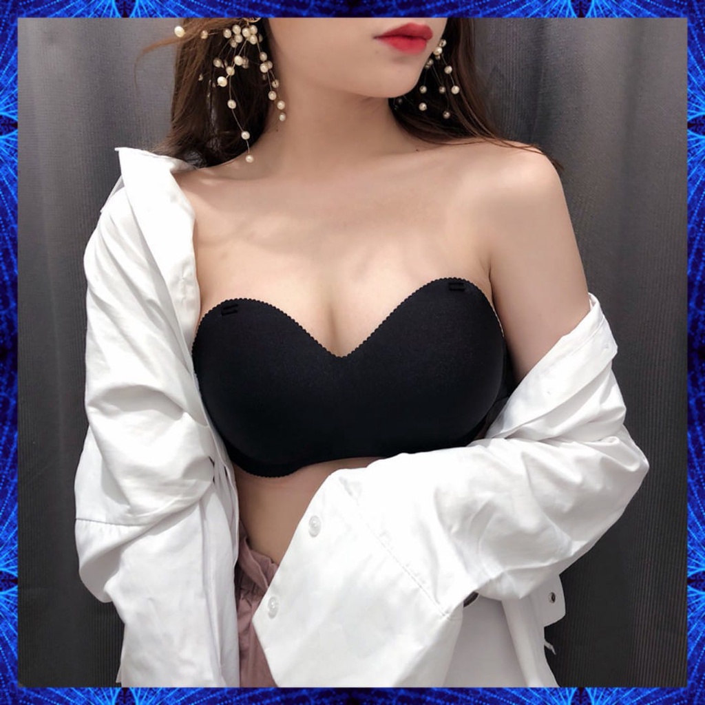 BH Bra Invisible Strapless Tanpa Tali Sexy One-Piece Sexy Korea Wanita Push Up Model Backless Polos Gaya Pakaian Dalam