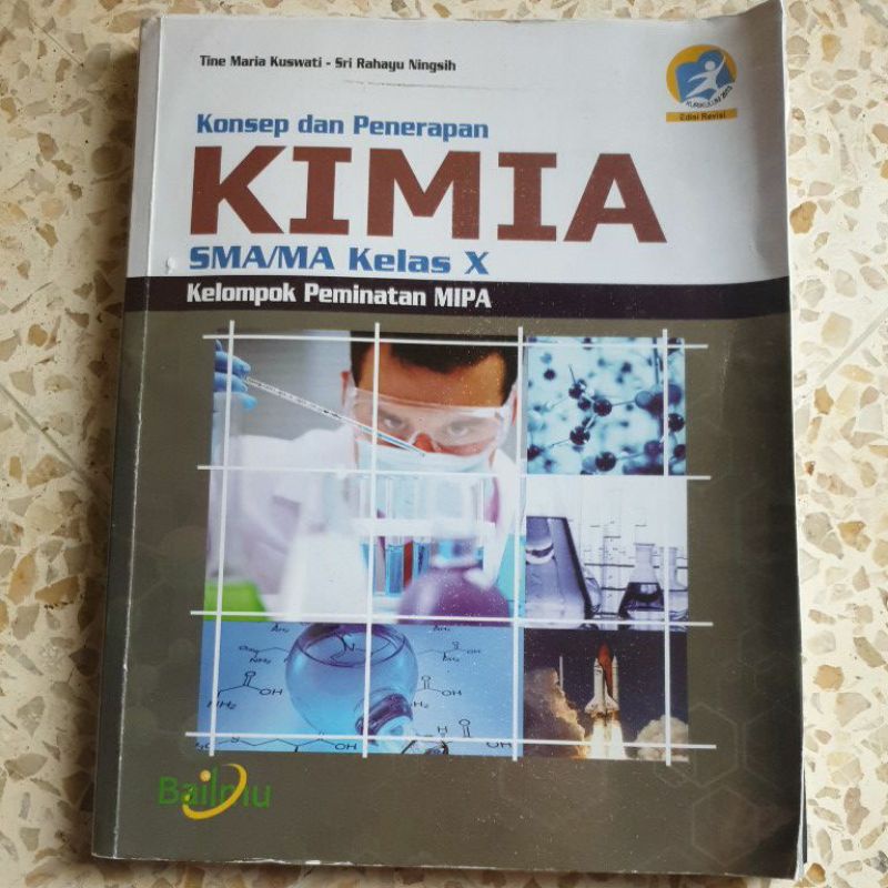 Buku kimia Bailmu kelas 10 SMA edisi revisi