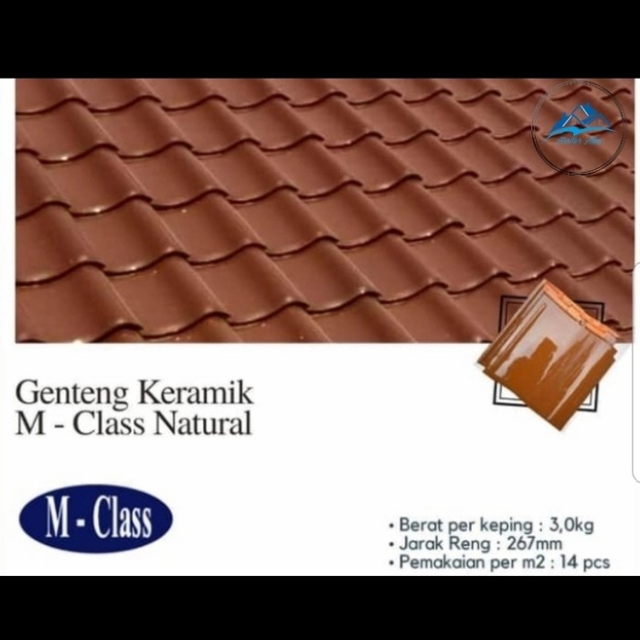 Genteng keramik M-Class natural kw 2