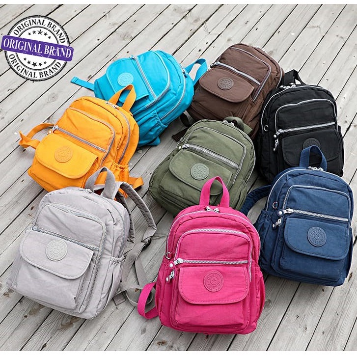 GUDIKA 5017 - Tas Ransel Wanita Kekinian Import Original Terbaru Bahan Nilon Waterproof Anti Air Premium Korea bisa muat banyak barang banyak slot kocek terlaris - tas wanita - tas cewek - tas kerja - tas laptop - rangsel - gudika bag - tas gudika