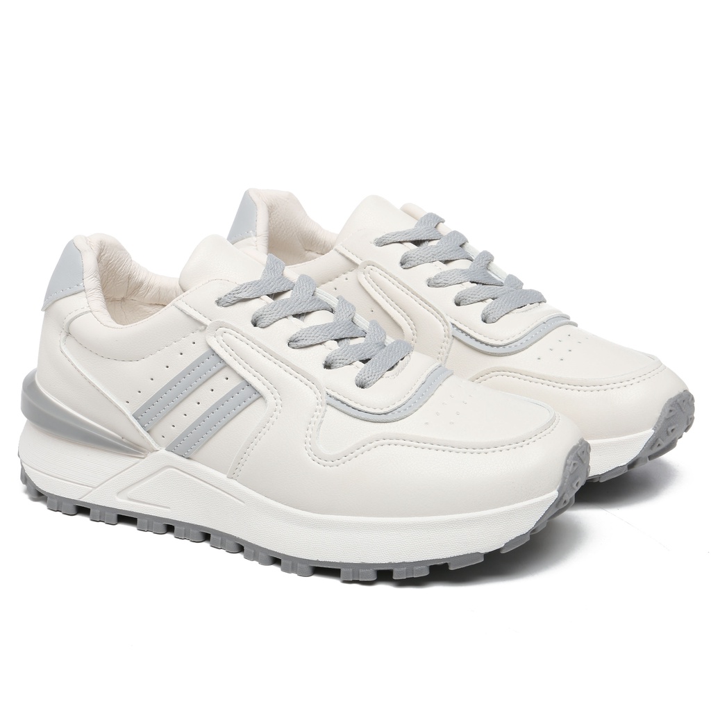 PVN Haechan Sepatu Sneakers Wanita Sport Shoes Grey Grey 503