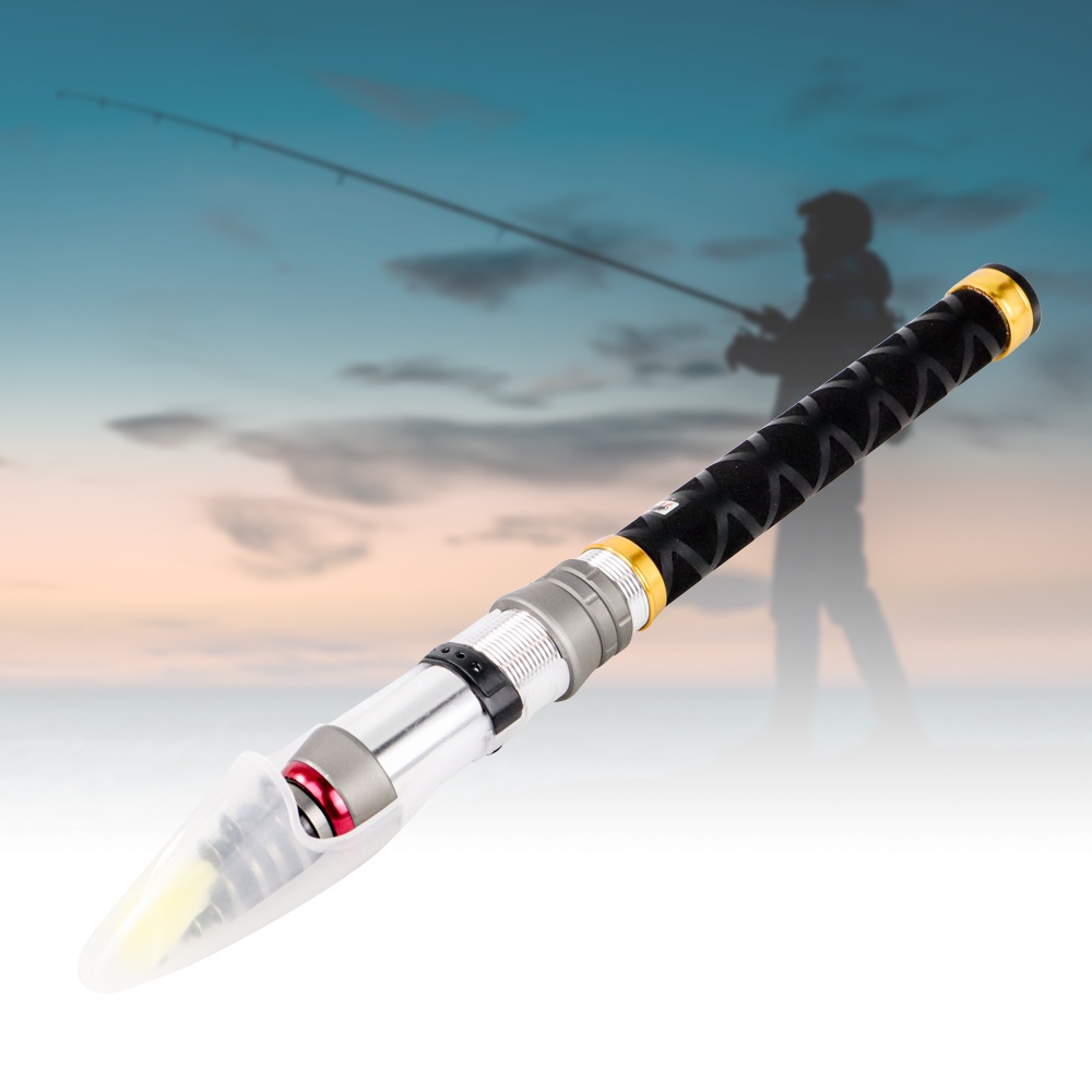 Joran Pancing Carbon Fiber Mini Pocket Fishing Rod 1.8M - DK3000 - OMTHQWBK Black