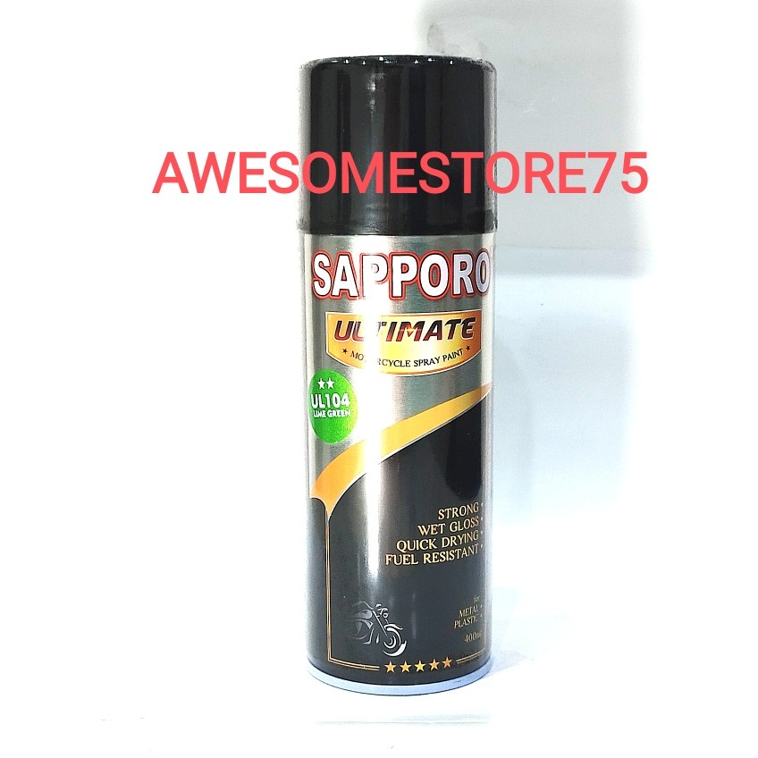 SAPPORO ULTIMATE ** UL104 LIME GREEN Hijau Cat Semprot Pilox Pylox