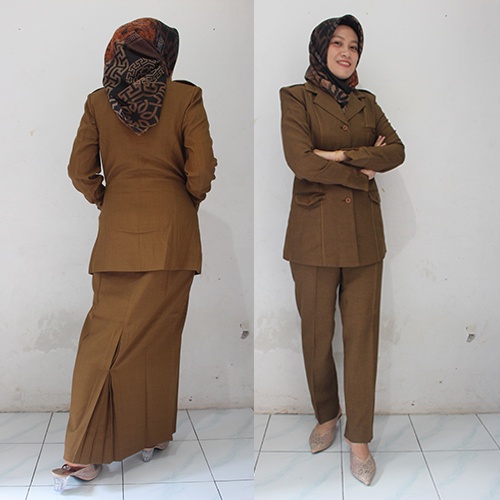 Setelan blazer 965-Seragam Guru dan PNS terbaru-Blazer azkia-Pakaian Kantor dan formal-blazer 2021