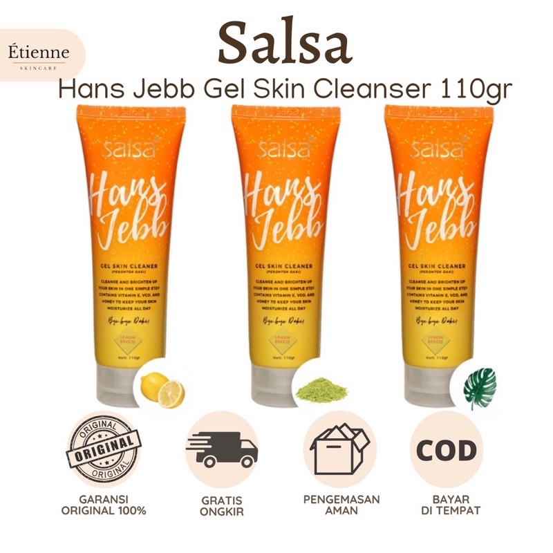 Salsa Hans Jebb / Spa Penghilang Daki/Gel Skin Cleanser/Lulur Tanpa Bilas 110gr/perontok pengelupas 