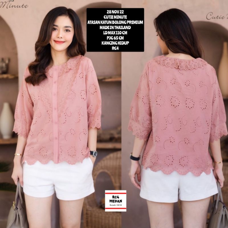 Blouse CUTIE MINUTE Katun Atasan Bangkok