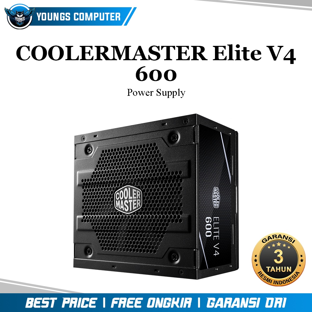 PSU COOLERMASTER ELITE V4 600 WHITE 80+ | Power Supply 600W Watt