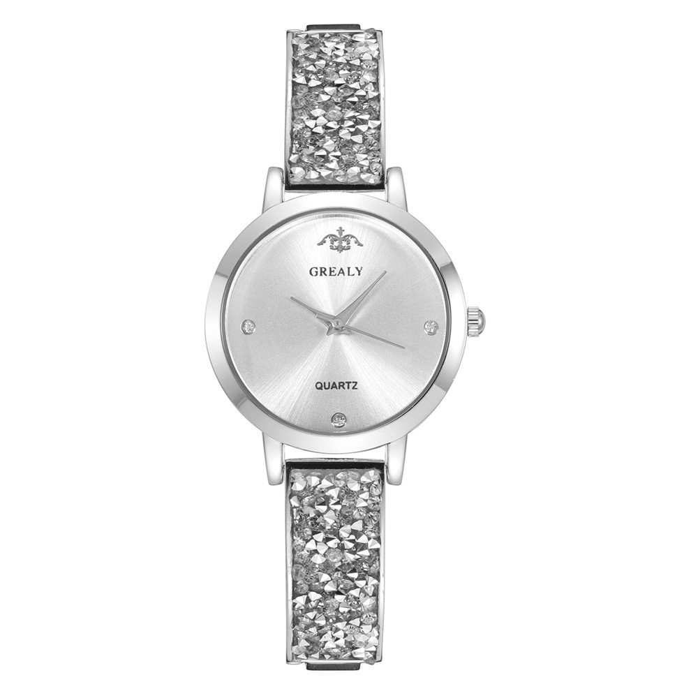 JAM TANGAN WANITA PESTA IMPORT SILVER DIAMOND BOOMA ORIGINAL REMAJA TAHAN GELANG AIR MEWAH MODEL RANTAI ELEGANT JAM116S3 CEWEK KEKINIAN KOREA