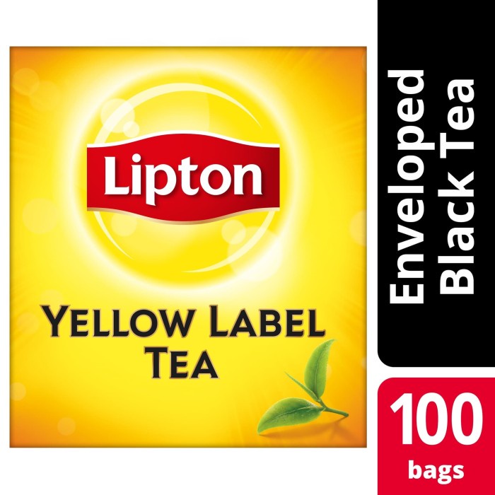 

LIPTON YELLOW LABEL 100 TEA BAG ENVELOPE