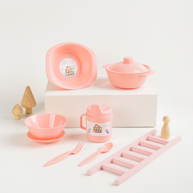 Lilbul Feeding Set Large / Feeding Set Baby Lilbul / Set Alat Makan Bayi Large Lilbul