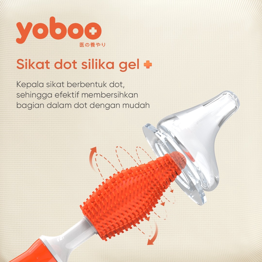 [Baby Friendly] YB-0013 Yoboo Sikat Botol Susu Bayi - Baby Bottle Brush Set