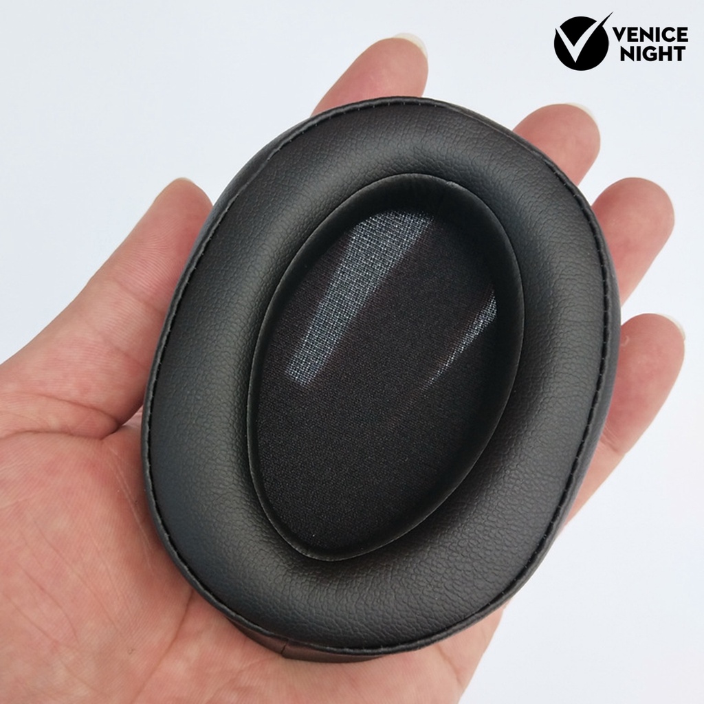 (VNEP) (Berkabel) 1 Pasang Bantalan Bantalan Telinga Kulit Imitasi Aksesori Headphone Pengganti untuk Sony