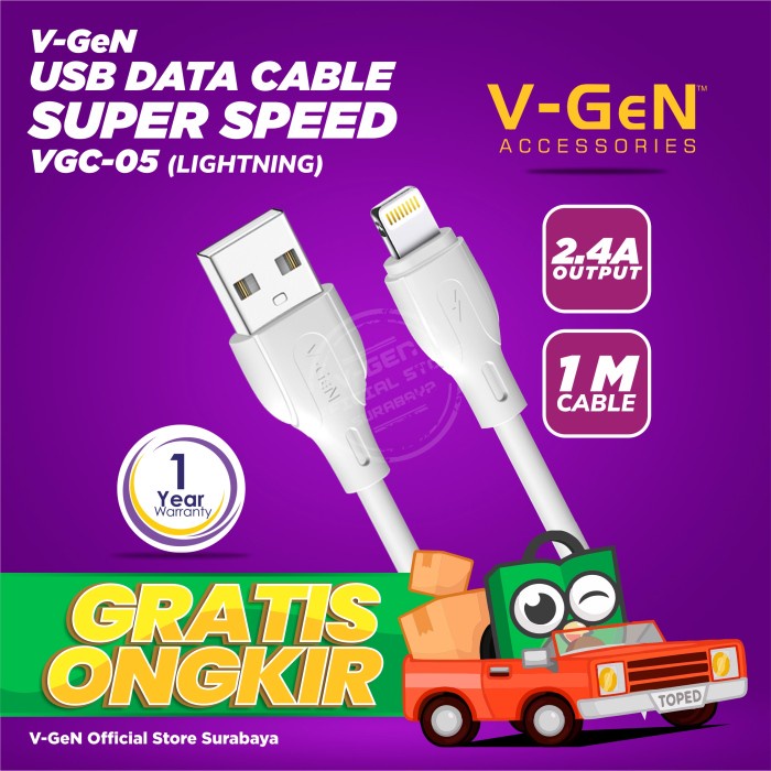 KABEL DATA VGEN CL1-05 LIGHTING 2.4 ORIGINAL