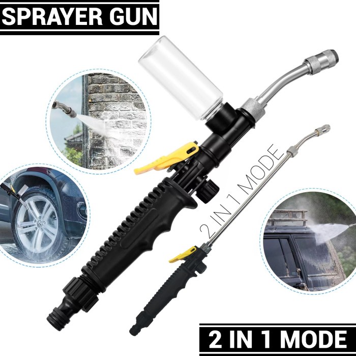 Sprayer Gun Cuci Motor / Mobil 2 in 1 - Dilengkapi dengan Tabung Sabun
