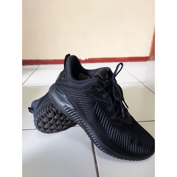 (Preloved) ADIDAS ALPHABOUNCE Men's Running Shoes - Black