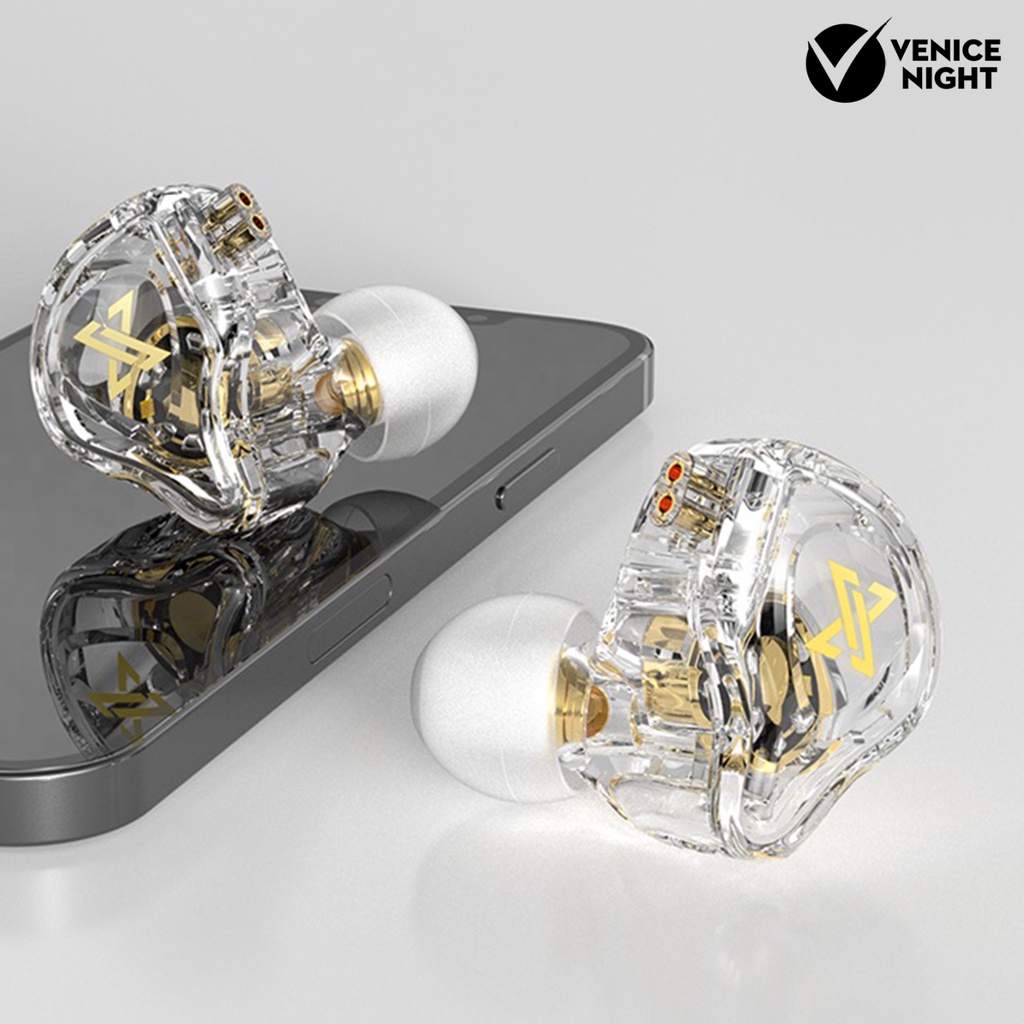 (VNEP) (Berkabel) AK6-MAX In-Ear Earphone Driver Dinamis Ganda HiFi Sound 3.5mm Bass Sport Earbud untuk Lari