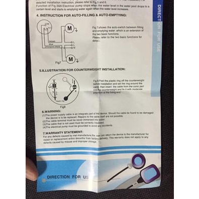 Float Switch York Italy Kabel 2 meter