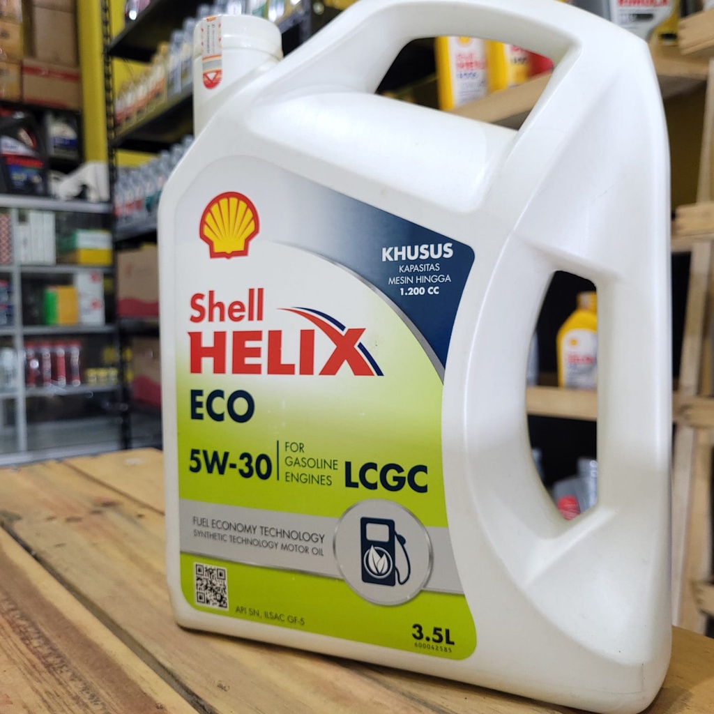 SHELL Helix ECO 5W30 - Oli Mesin Mobil LCGC ayla agya sigra calya brio