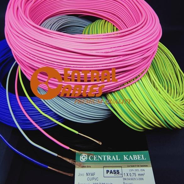 CENTRAL KABEL NYAF 0.75 AF 0.75 AF 0,75 NYAF 1X0.75 NYAF 1X0,75 50M - Hitam