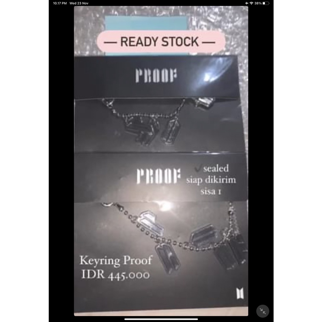 KEYRING PROOF MERCH BTS [READY STOCK]