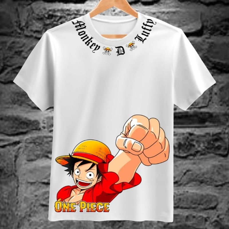 Kaos distro anime one piece combed allsize L