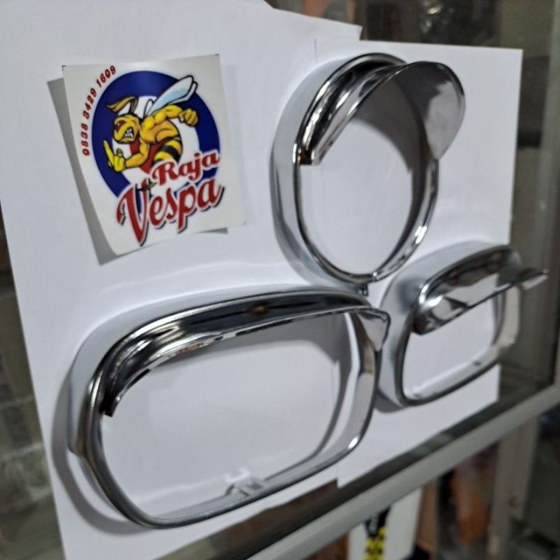 RING TOPI LAMPU VESPA SUPER BULAT , SUPER KOTAK , PX