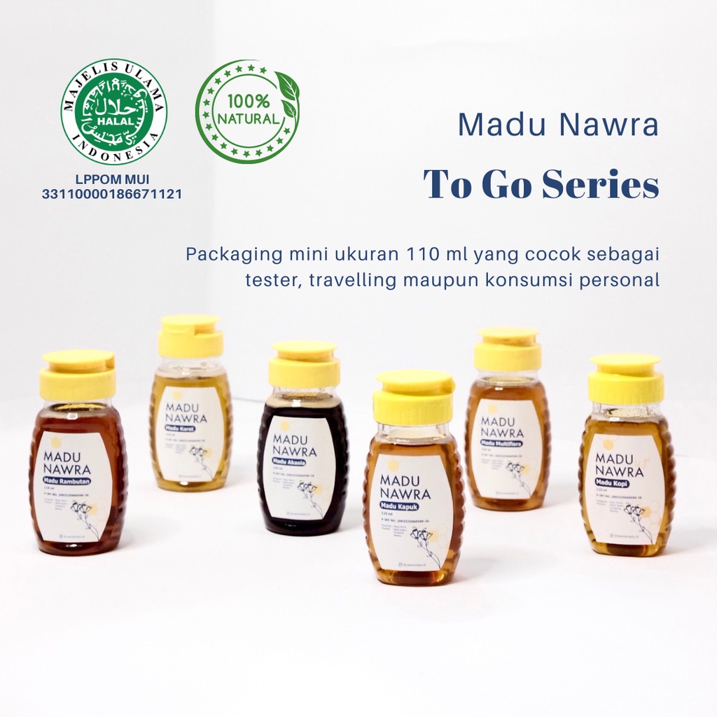 

Madu Nawra - Madu Murni dan Asli 100% - Raw Honey Mini 110 ml