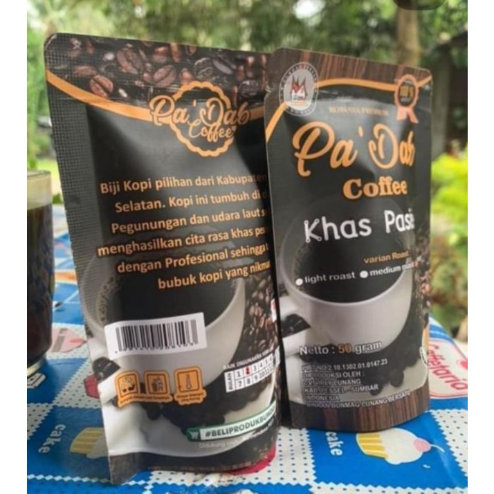 

Pa'dab coffee khas pasisie robusta premium 220 gr variant dark rost