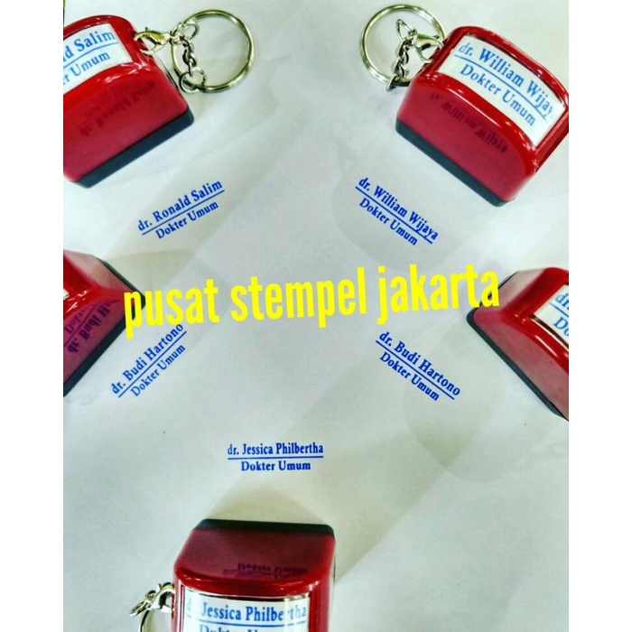 

Stempel Gantungan Kunci (Merah Hitam)