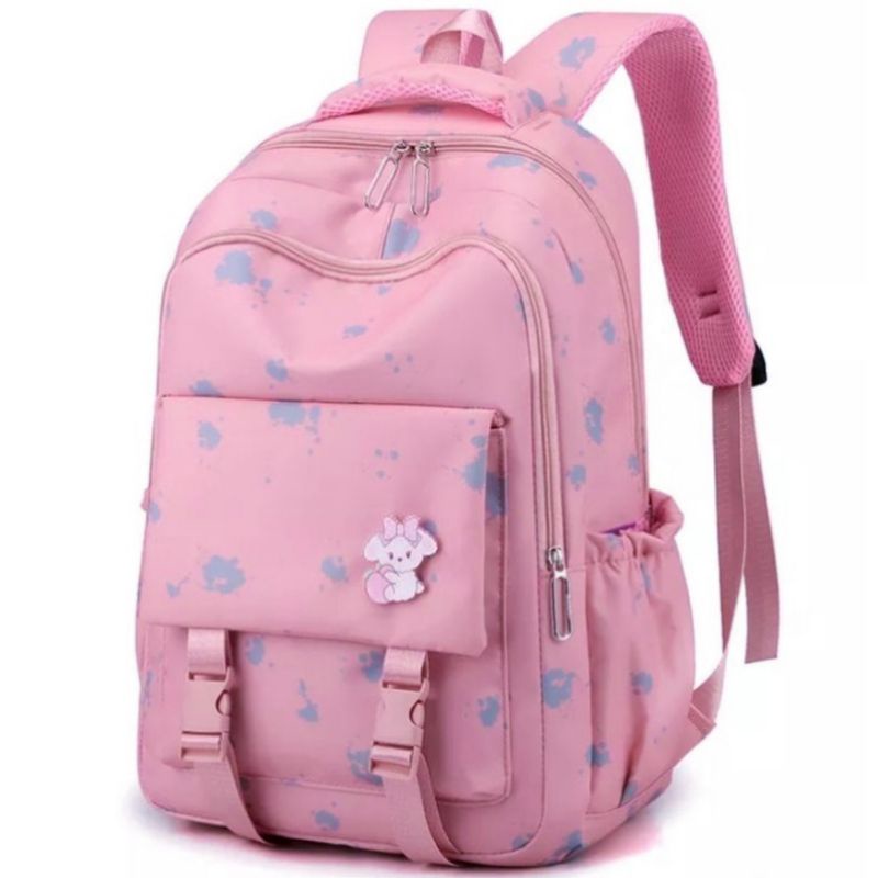 Qisswa_Tas Glossy SD SMP Ransel Anak Sekolah Cewe Perempuan Kuda Unicorn Elsa Timbul LOL Prosen