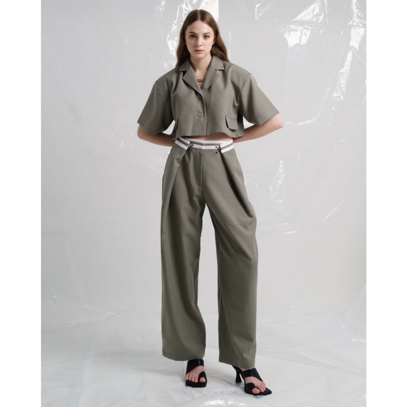Josephine Anni - Camille Pants - Olive- Size S - Preloved 1x pakai